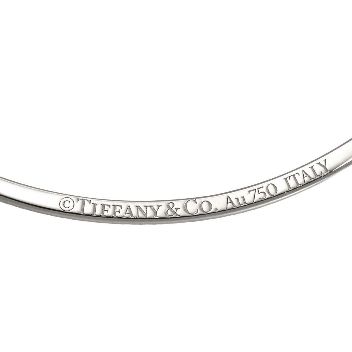 T Smile Diamond Necklace SM 18K White Gold 750
