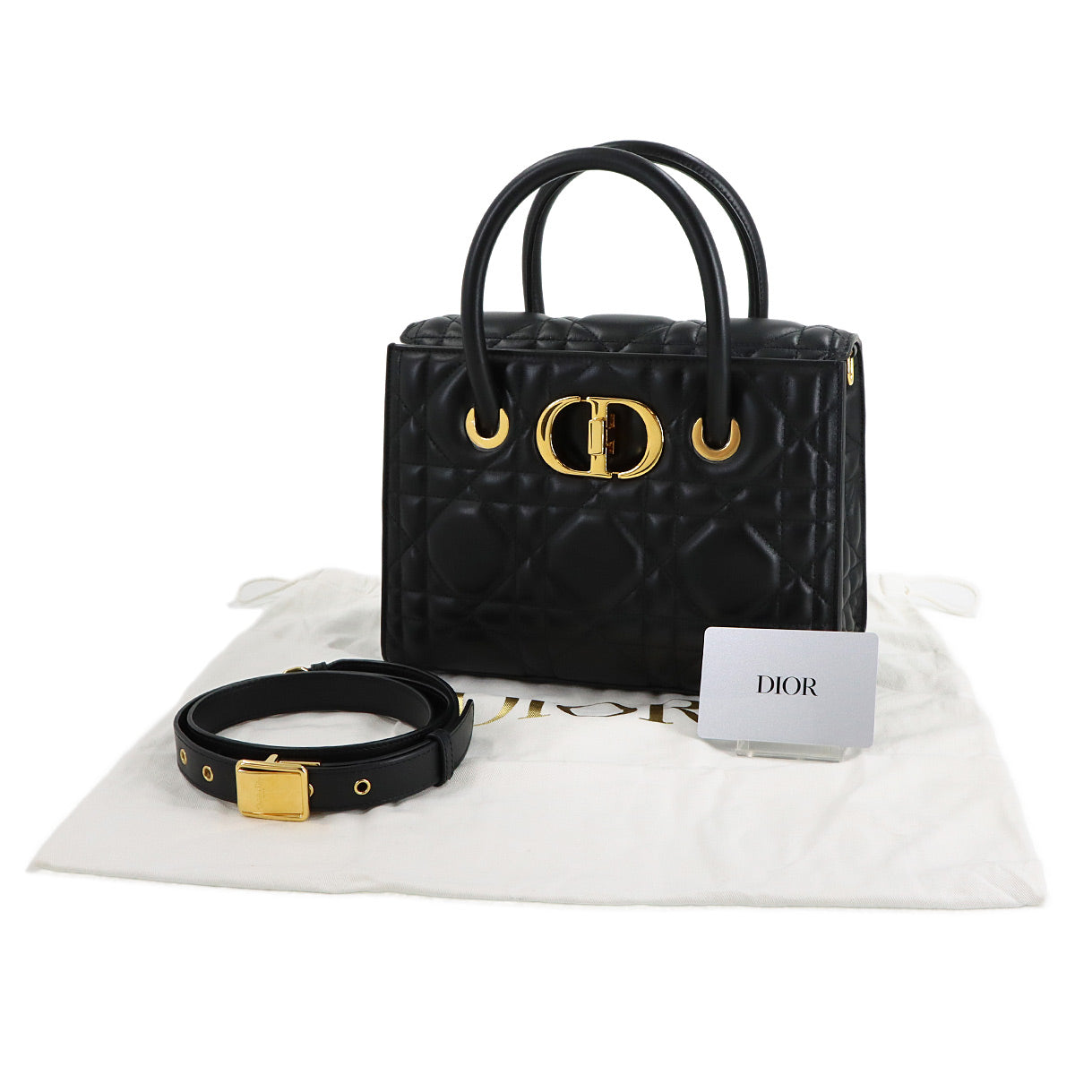 Macro Cannage Saint Honore Hand Shoulder Bag Leather