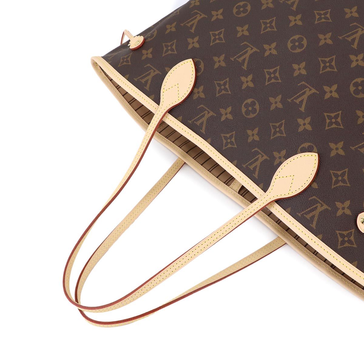 Monogram Neverfull MM Tote Bag Beige M46975 Purse