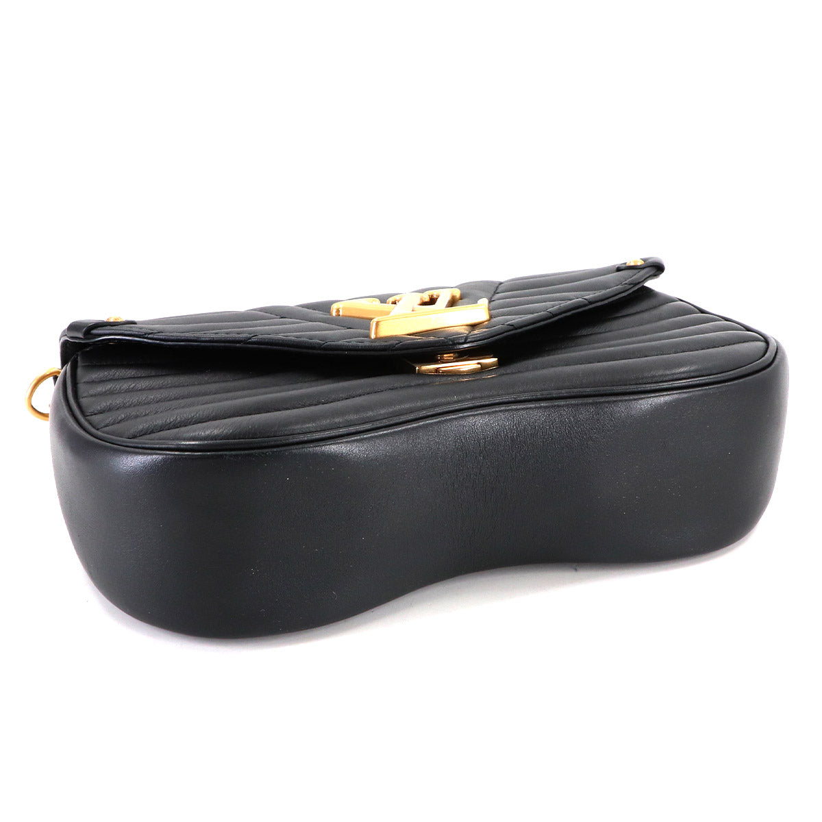 New Wave Chain Shoulder Bag MM Leather Noir M51498