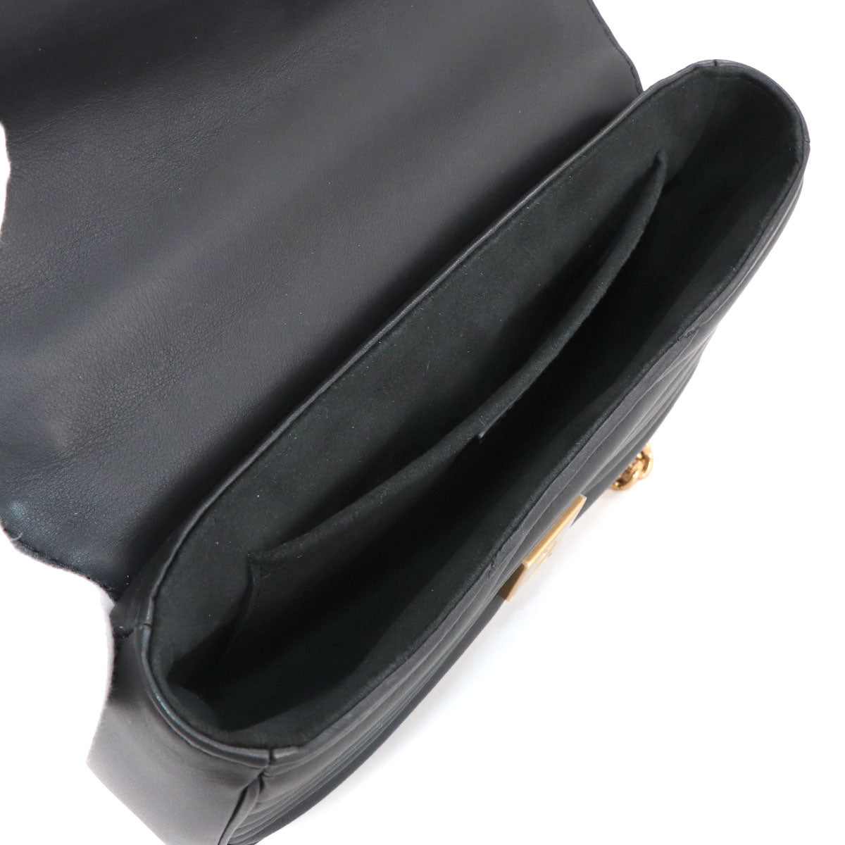 New Wave Chain Shoulder Bag MM Leather Noir M51498