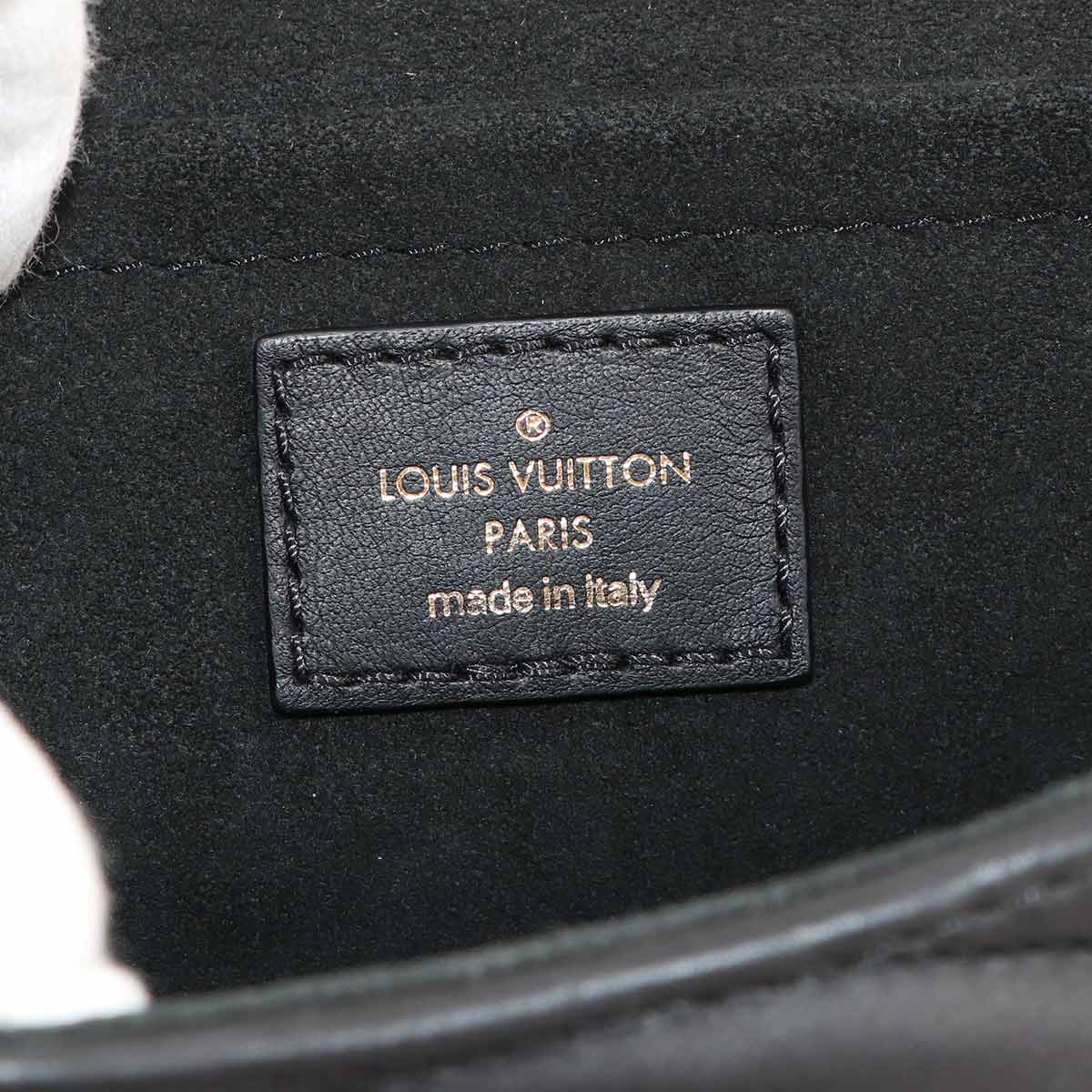 New Wave Chain Shoulder Bag MM Leather Noir M51498