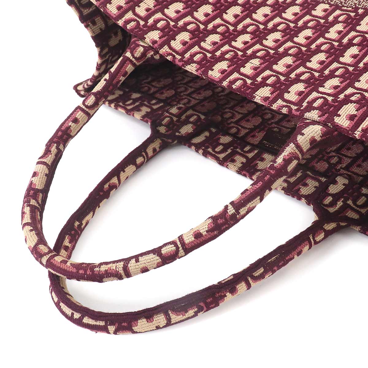 Book Tote Large Bag Oblique Canvas Bordeaux M1286ZRIW