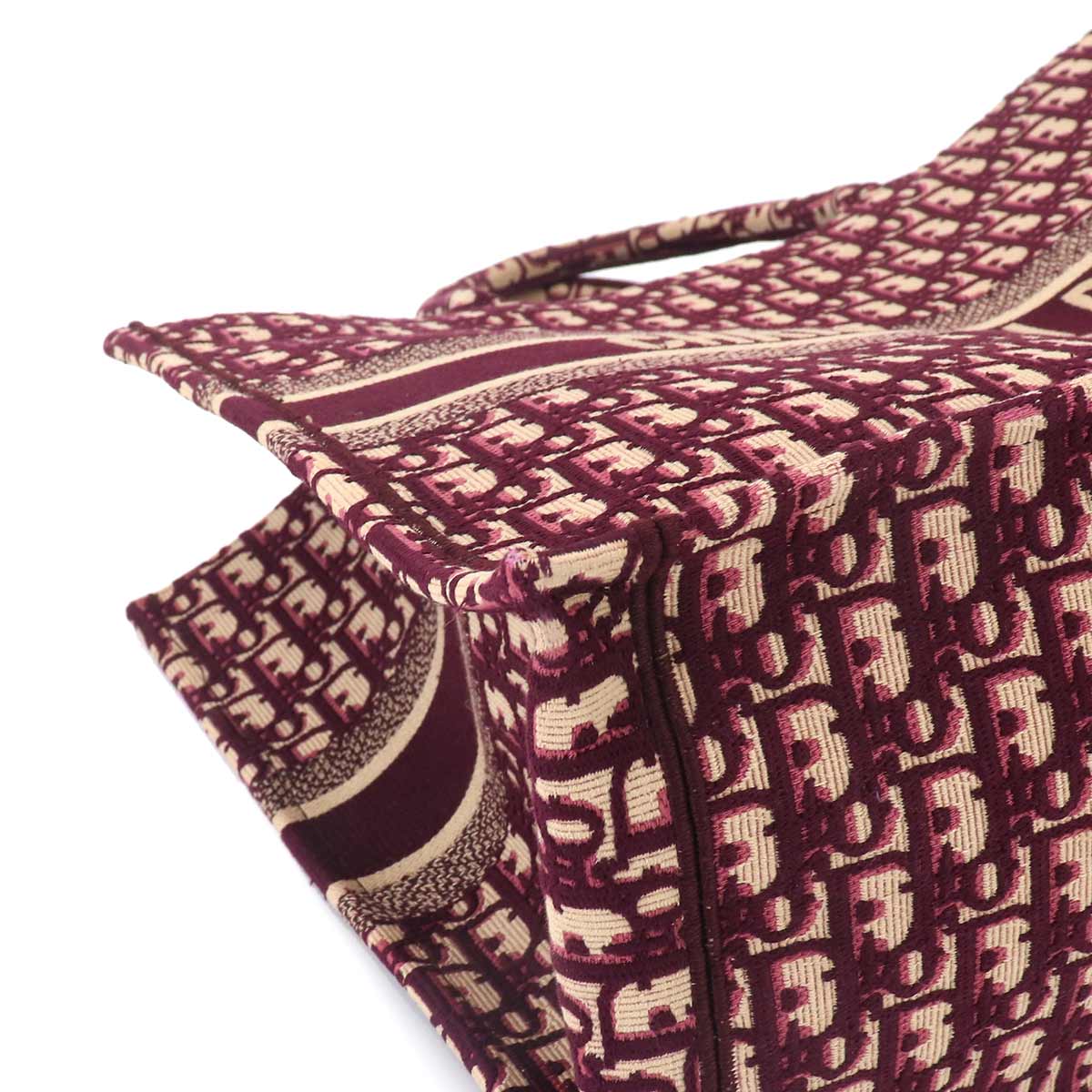 Book Tote Large Bag Oblique Canvas Bordeaux M1286ZRIW