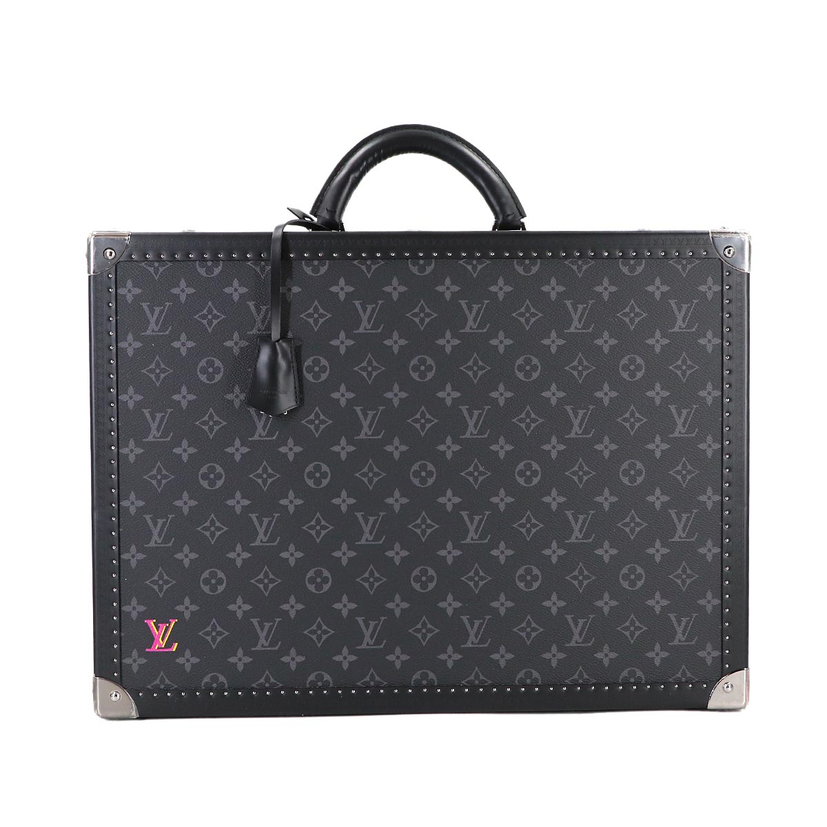 Monogram Eclipse Cotteville 50 SPO Trunk Case Bag Black