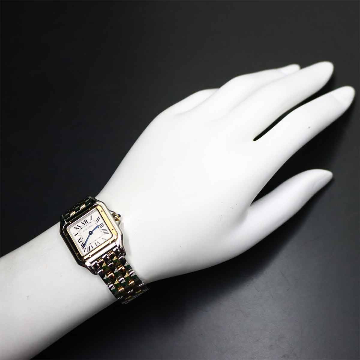 Panthere de Cartier W2PN0007 Silver Dial 750 Yellow Gold