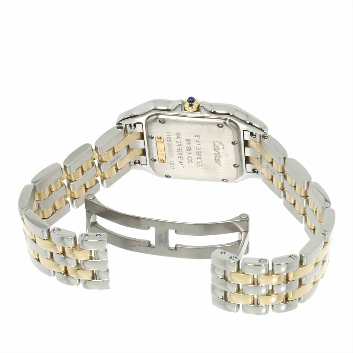 Panthere de Cartier W2PN0007 Silver Dial 750 Yellow Gold