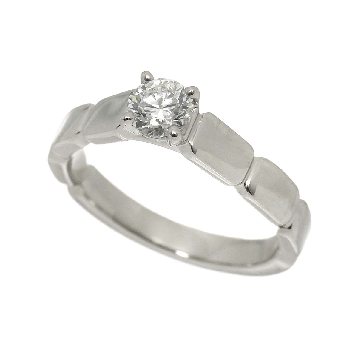 CHANEL Diamond 0.31ct E/VVS1/3EX Ring Pt size48 4-4.5(US)