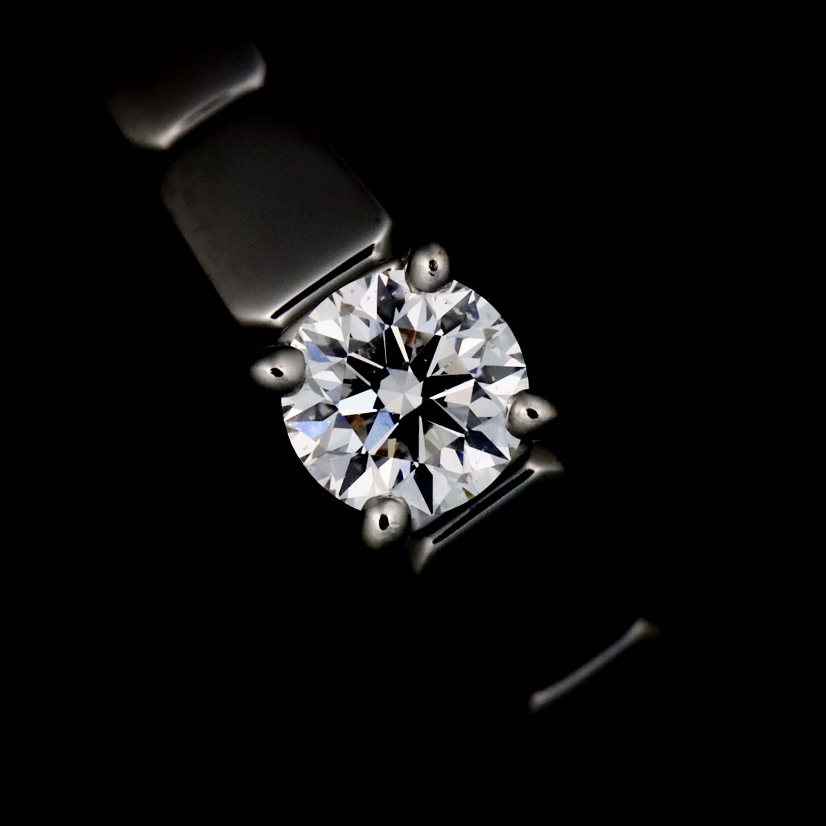 CHANEL Diamond 0.31ct E/VVS1/3EX Ring Pt size48 4-4.5(US)