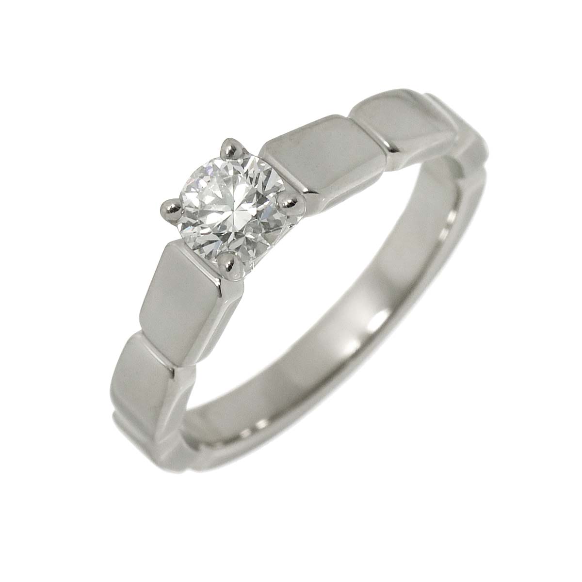 CHANEL Diamond 0.31ct E/VVS1/3EX Ring Pt size48 4-4.5(US)