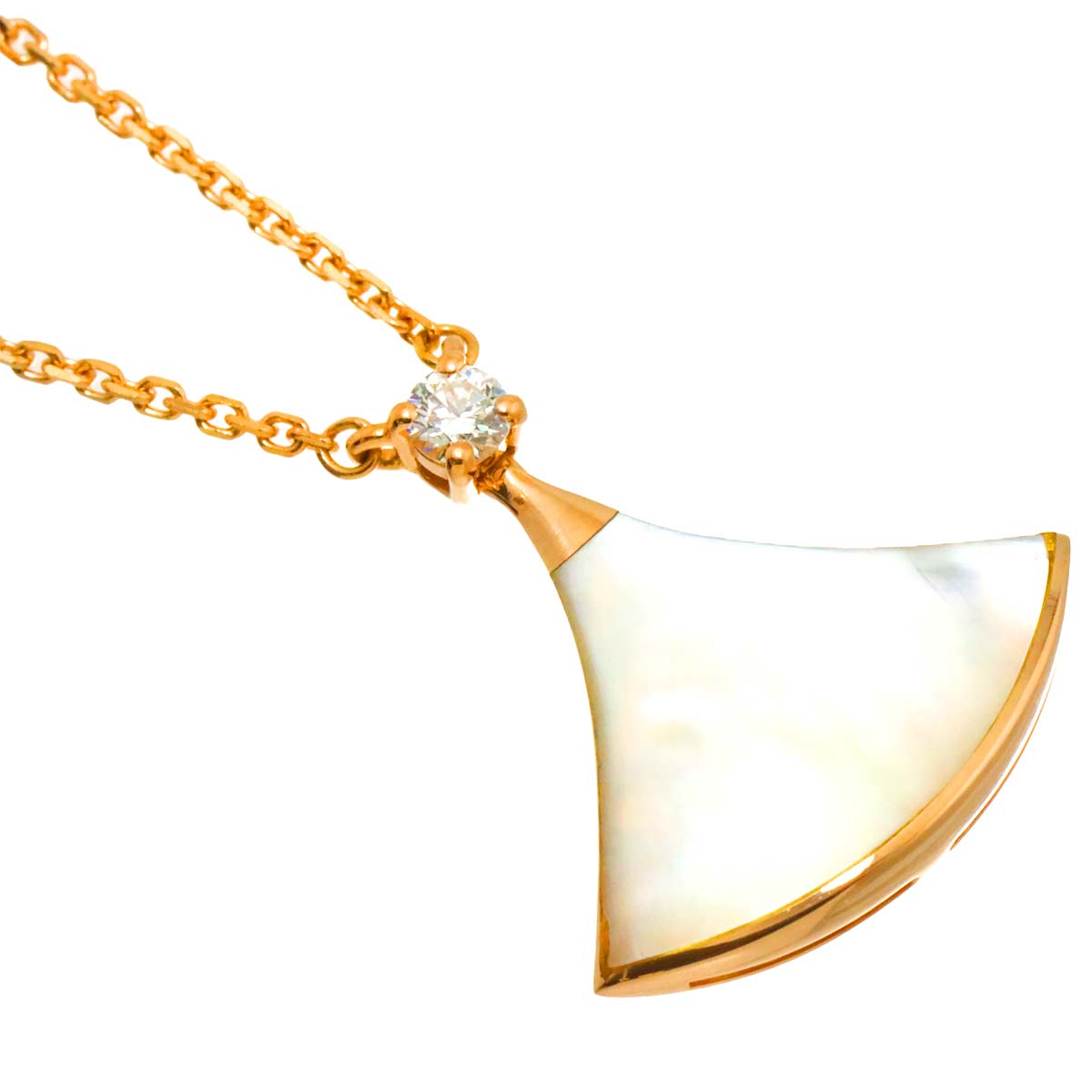 DIVAS DREAM MOP Diamond Necklace 18K PG 750
