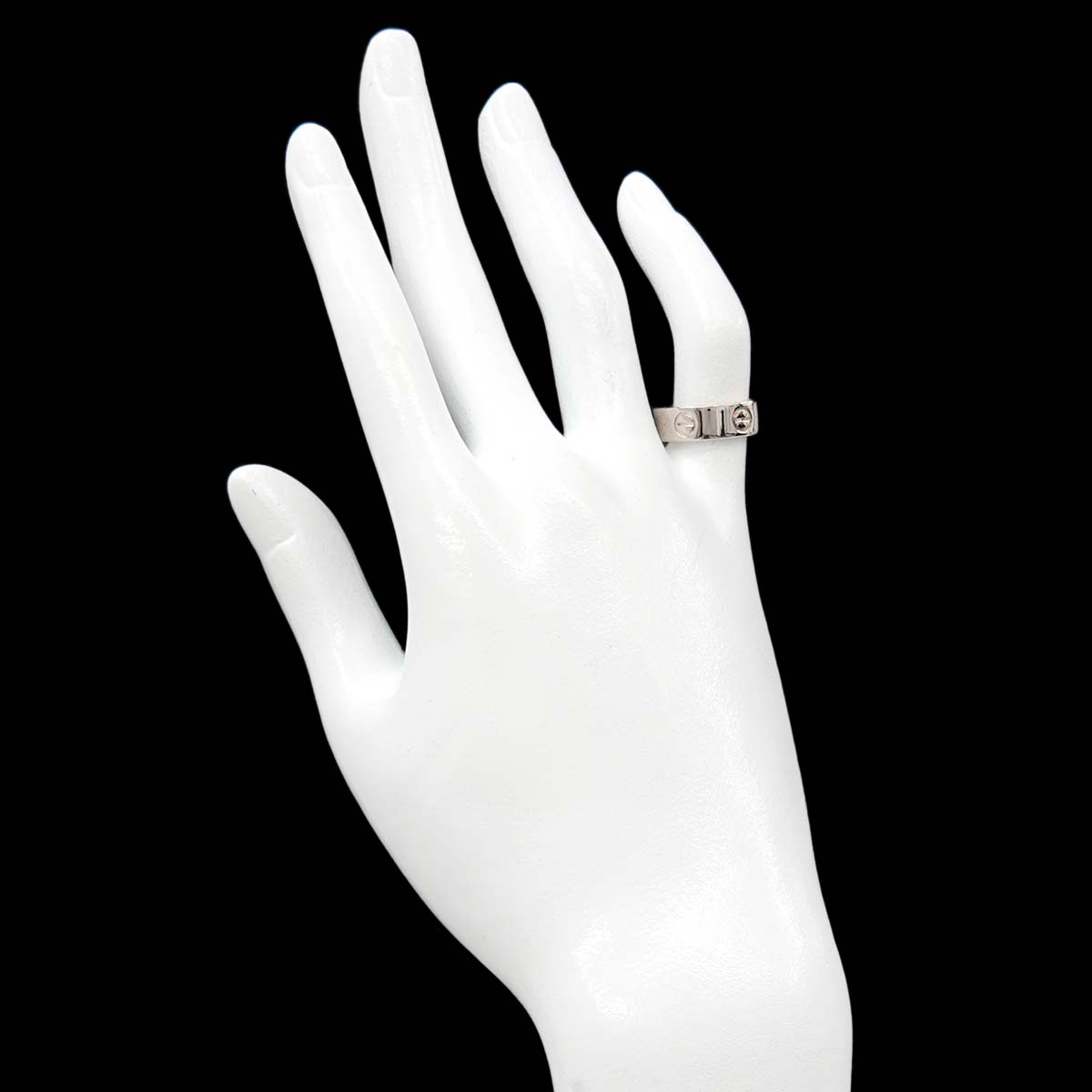 Love Ring 18K White Gold 750 size49 4.5(US)