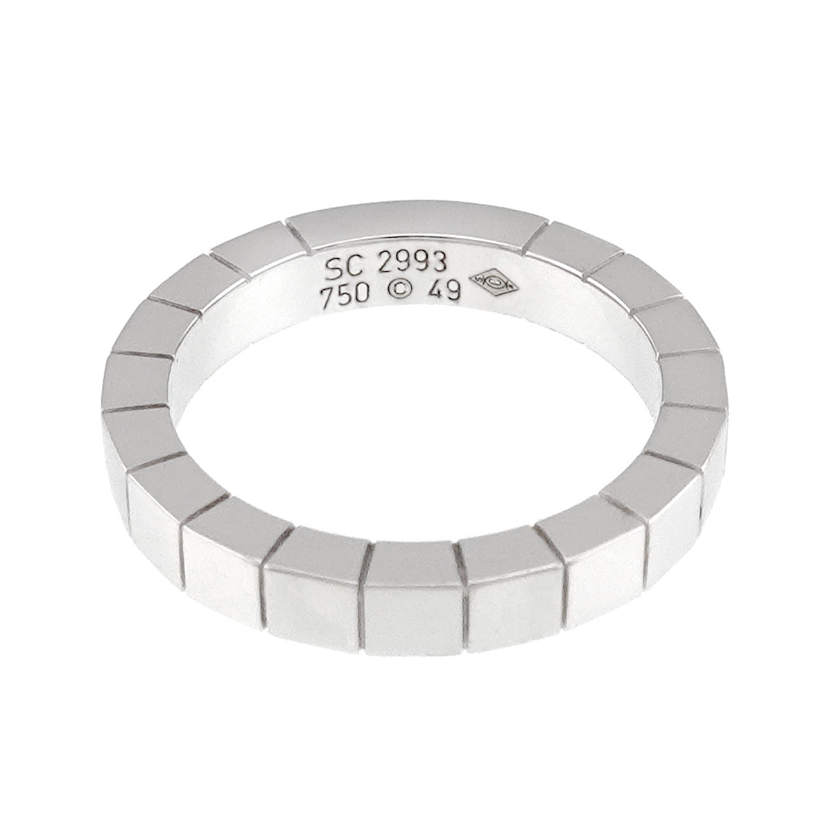 Laniere Ring 18K White Gold 750 Size49 4.75-5(US)