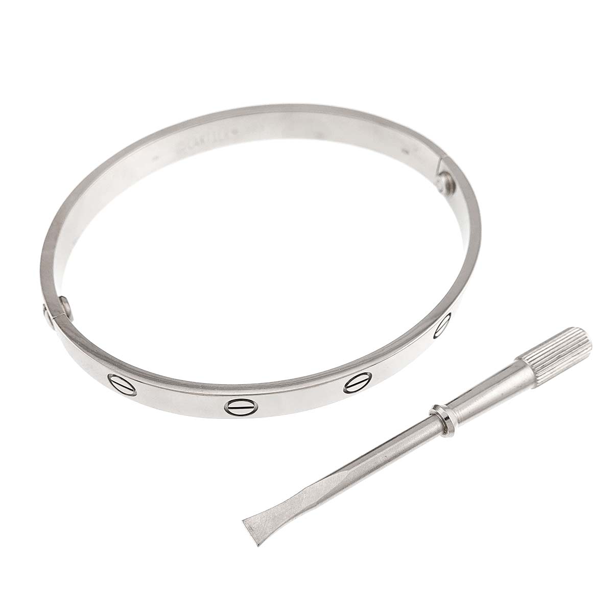 Love Bracelet Bangle 18K WG 750 Size19