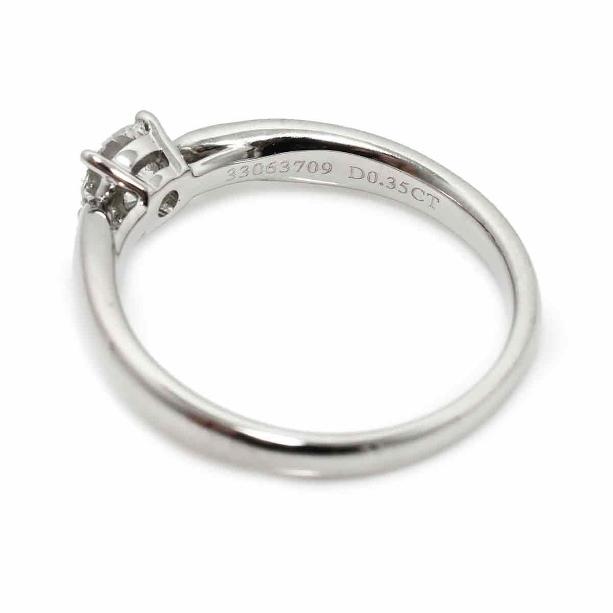 Harmony Diamond 0.35ct F/VS1/3EX Ring Pt Size5.25(US)