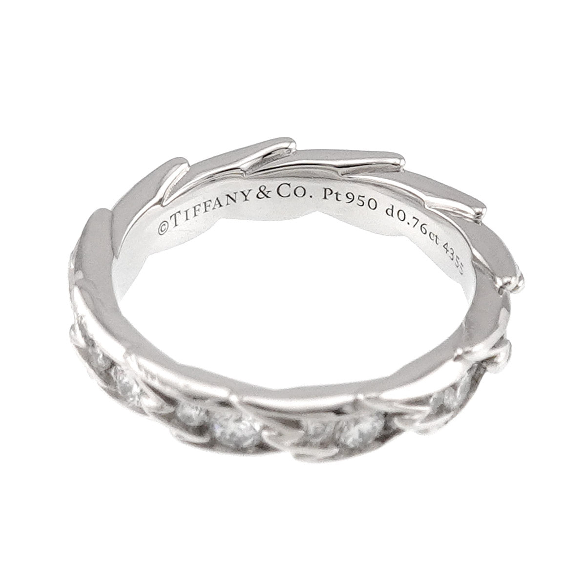 Wings Narrow Diamond 0.76ct Ring Platinum Size5.25(US)