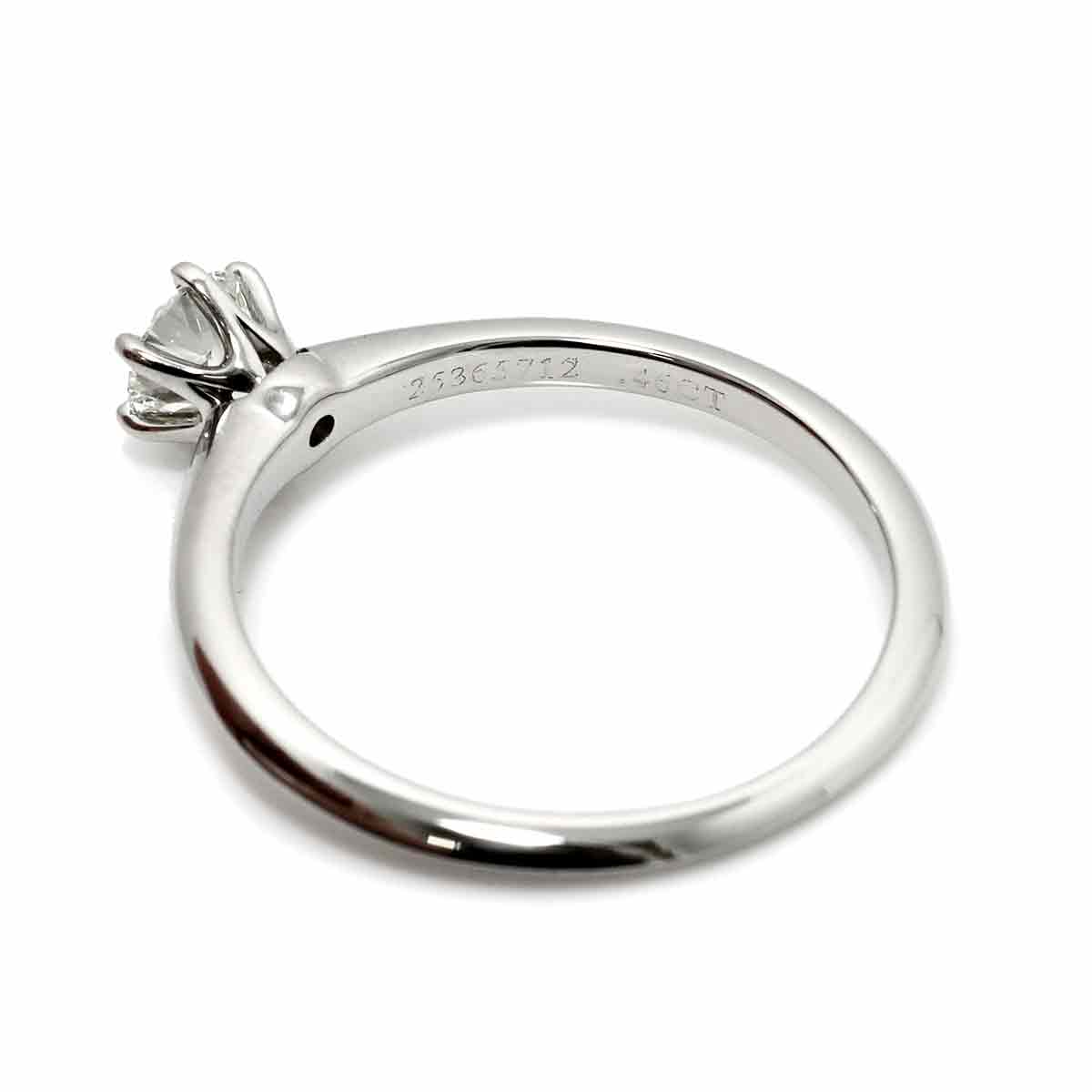 Diamond 0.46ct I/IF/3EX Ring Pt Platinum Size7.75-8(US)
