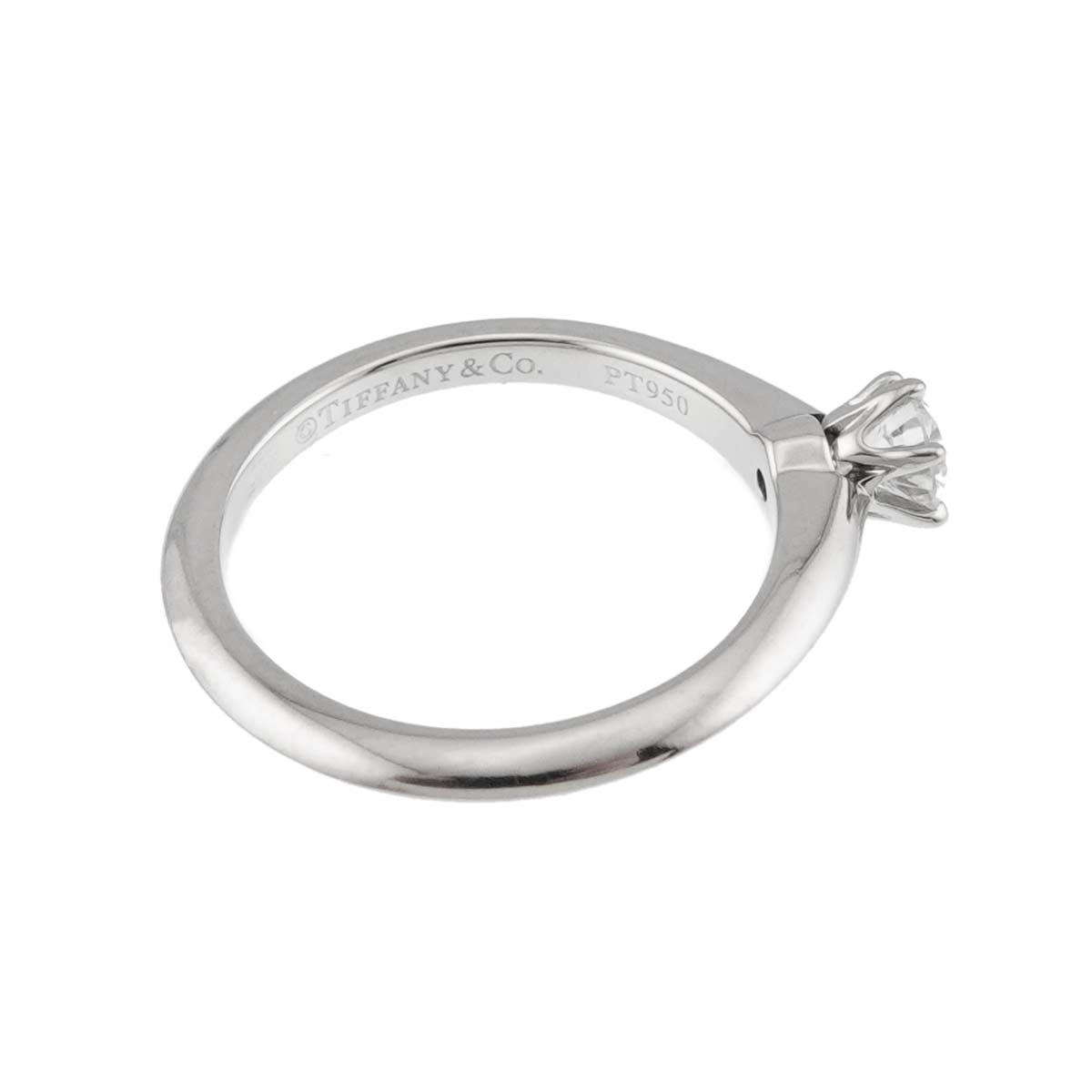 Diamond 0.26ct Ring Pt 4.75-5(US)