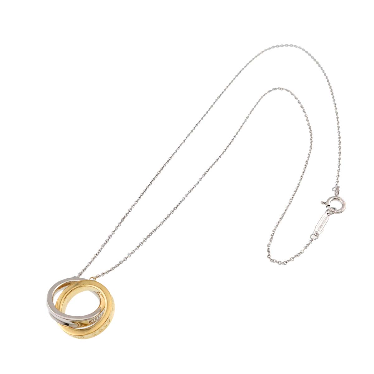 1837 Interlocking Necklace SV Silver 925 18K YG 750