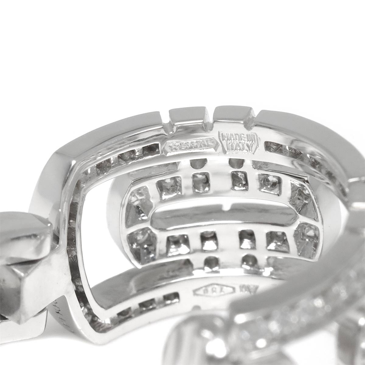 Parentesi Diamond Earrings Clip on 18K WG 750