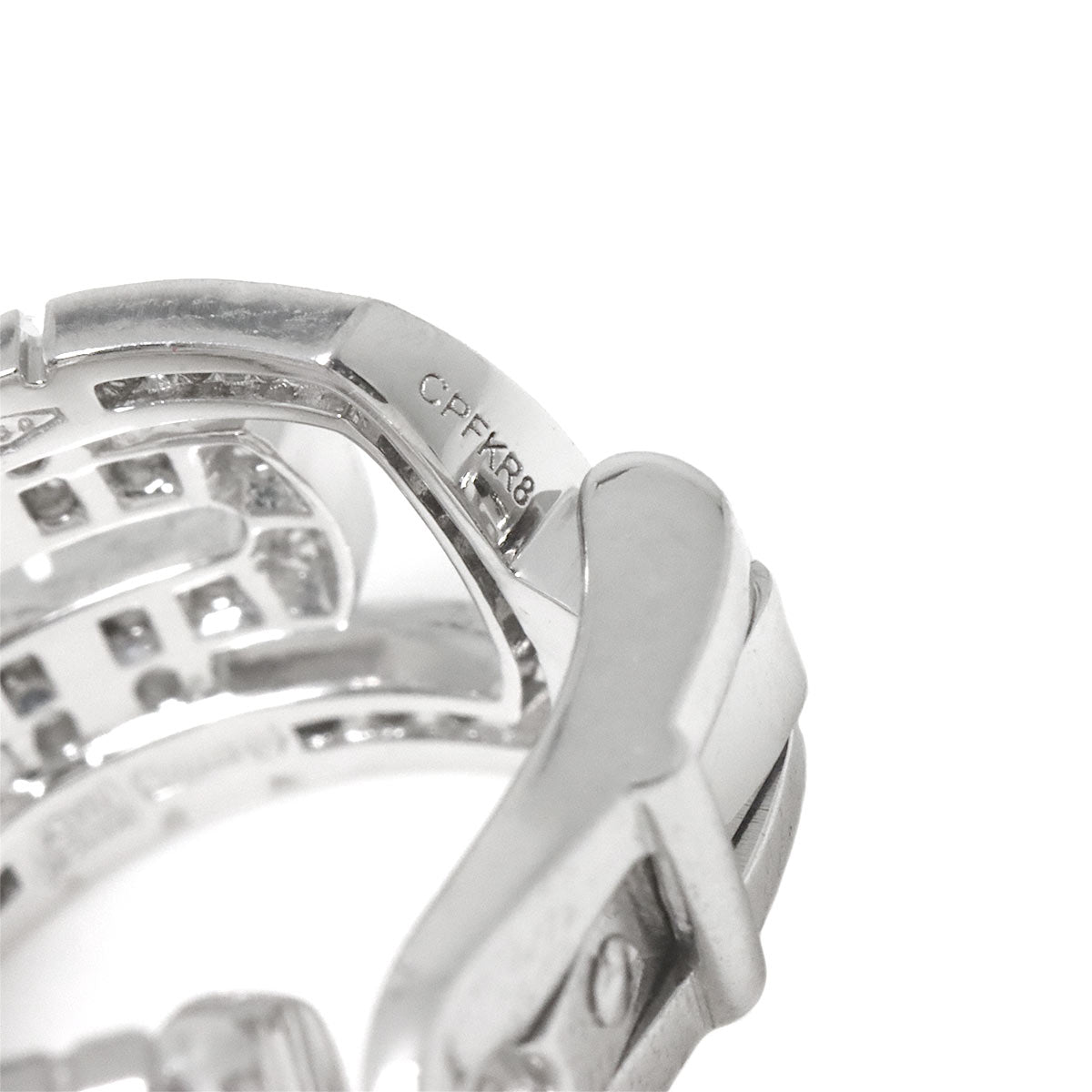Parentesi Diamond Earrings Clip on 18K WG 750