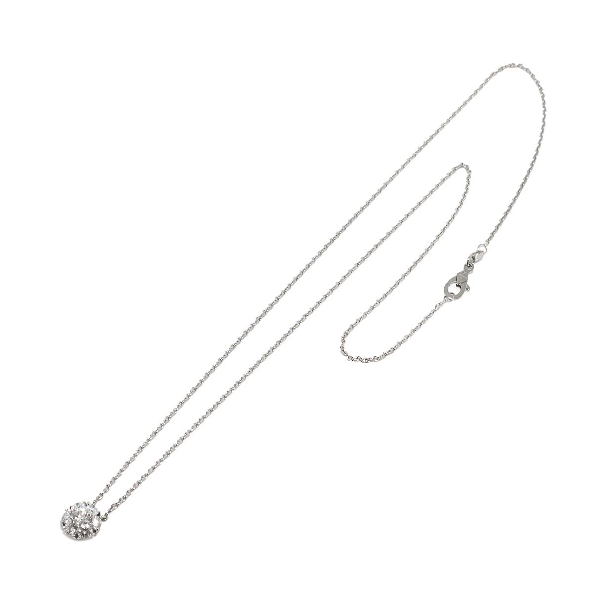 Fleurette Diamond Necklace Pt Platinum