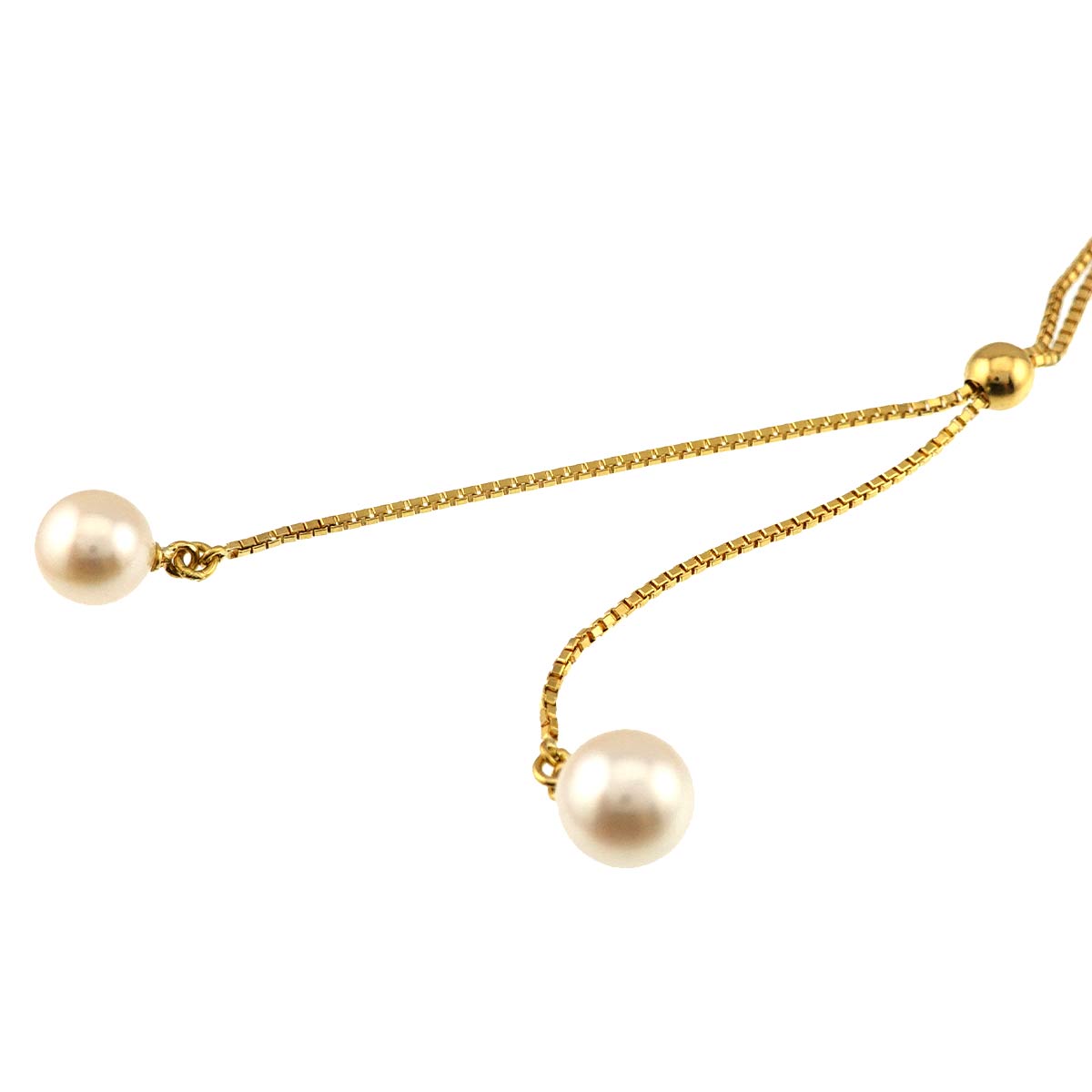 Akoya Pearl 6.9-6.2mm Necklace 18K YG 750
