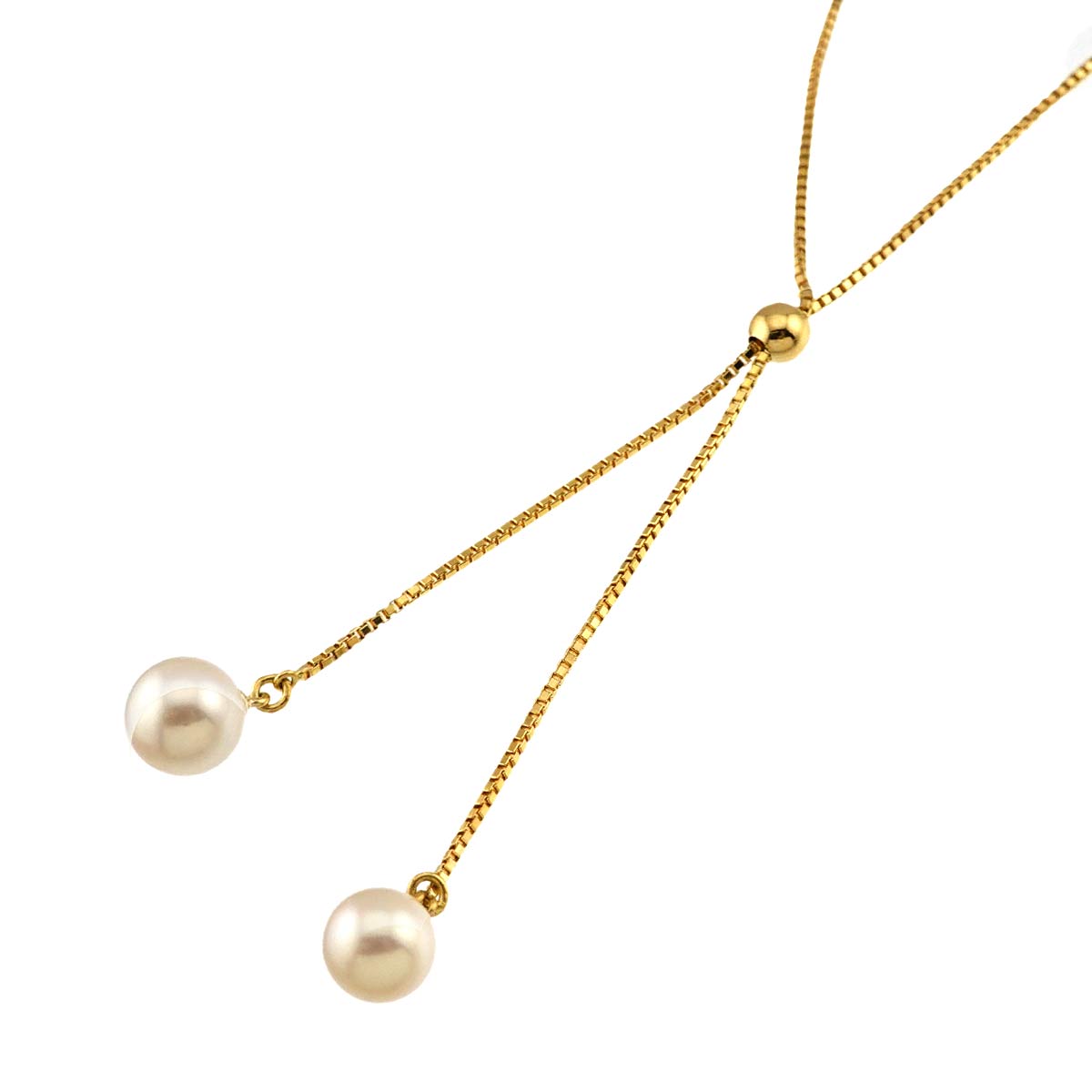 Akoya Pearl 6.9-6.2mm Necklace 18K YG 750