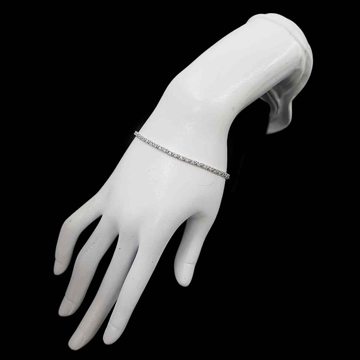 Diamond 1.50ct Bracelet 18K White Gold 750