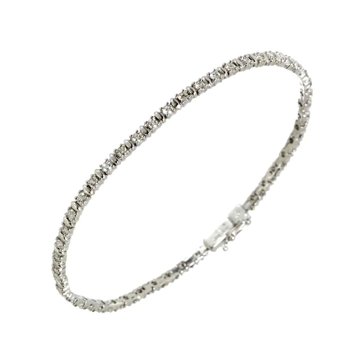 Diamond 1.50ct Bracelet 18K White Gold 750