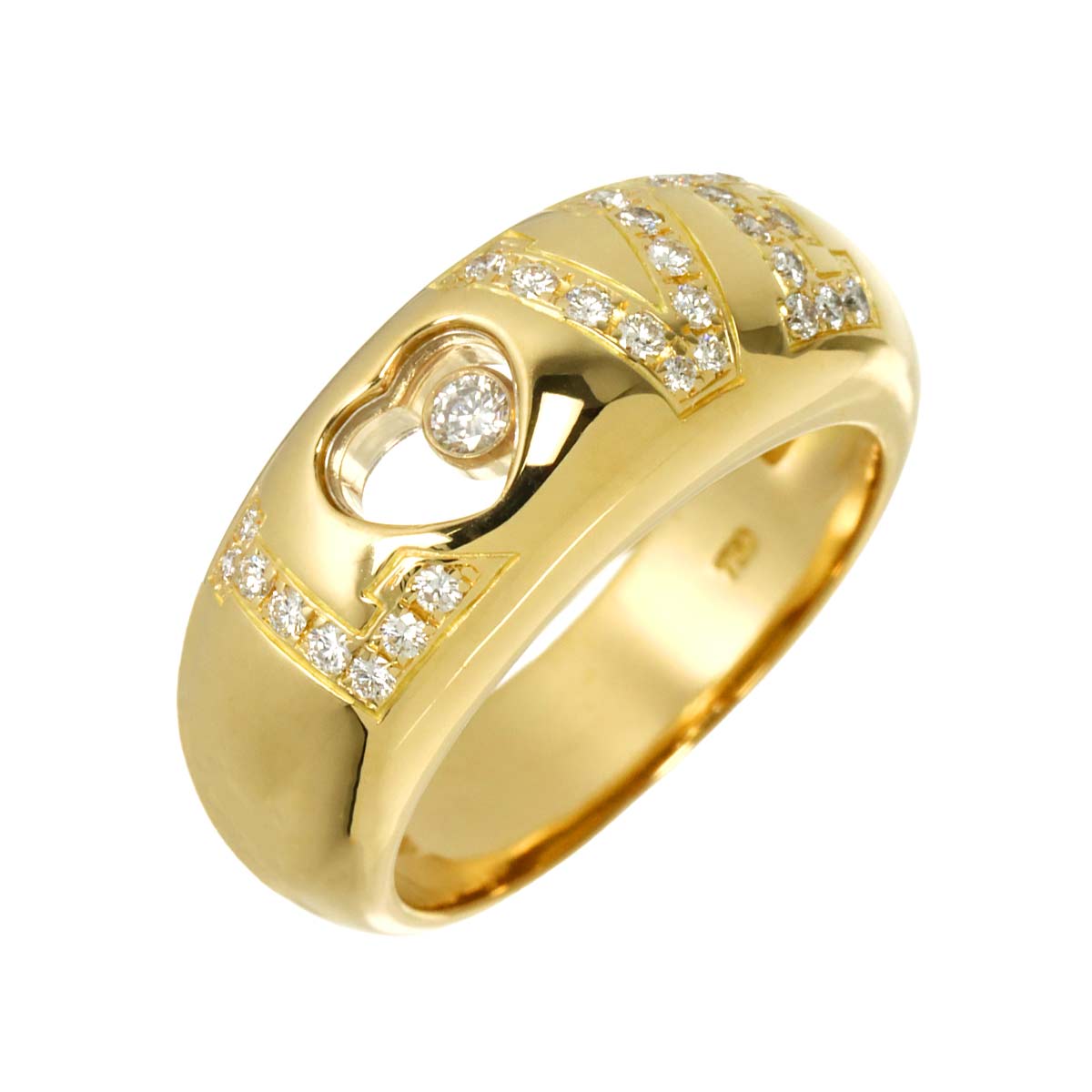 Happy Diamond LOVE Ring 18K YG 750 Size5.75-6(US)