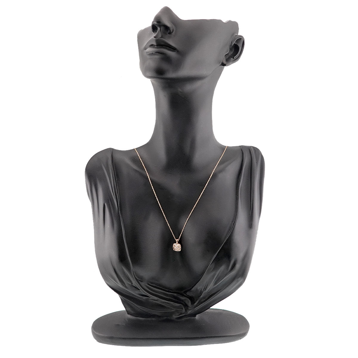 Diamond 0.11ct Necklace 18K PG 750