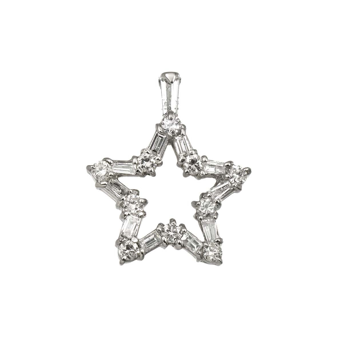 Diamond 0.50ct Pendant Top Pt Platinum
