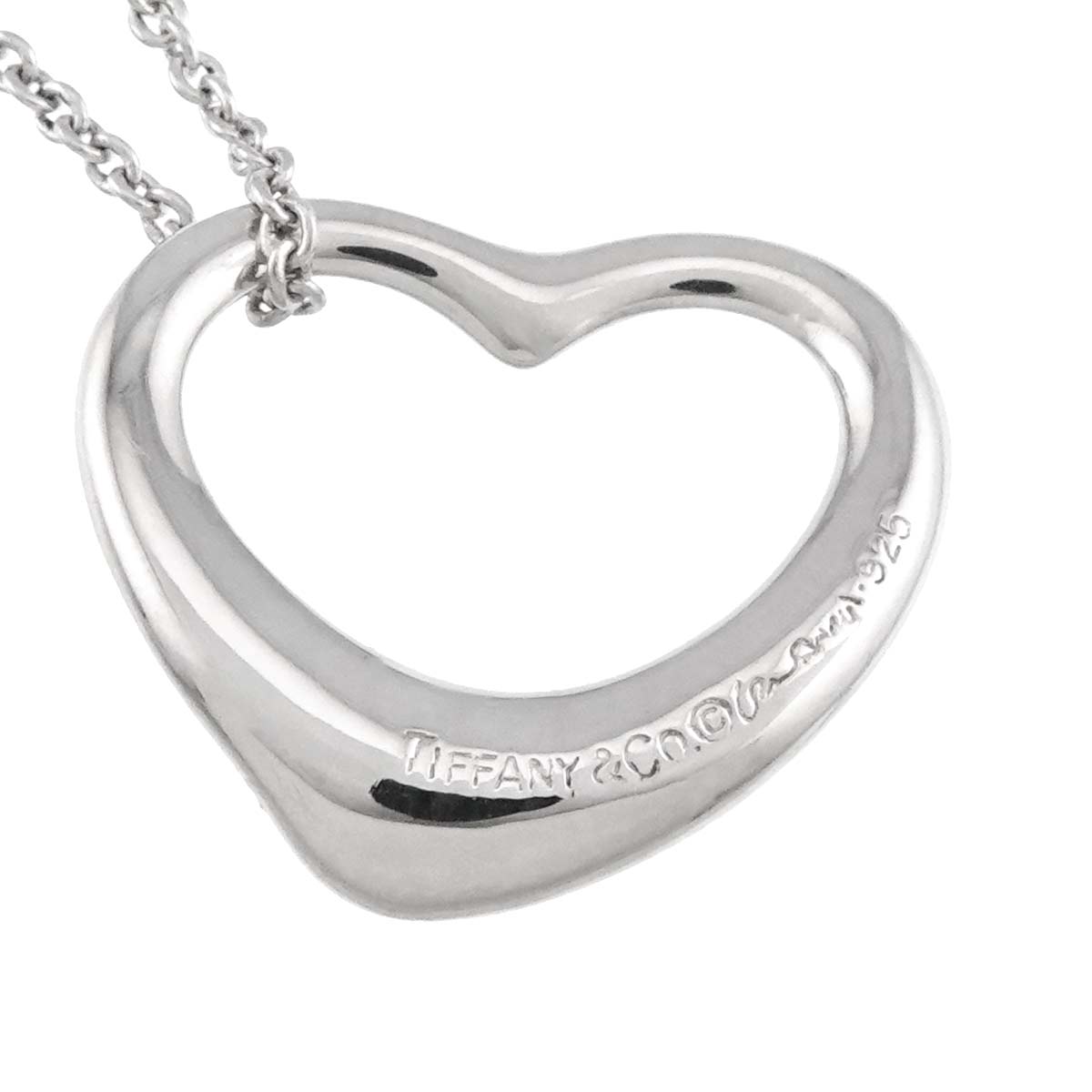 Open Heart Necklace Silver 925