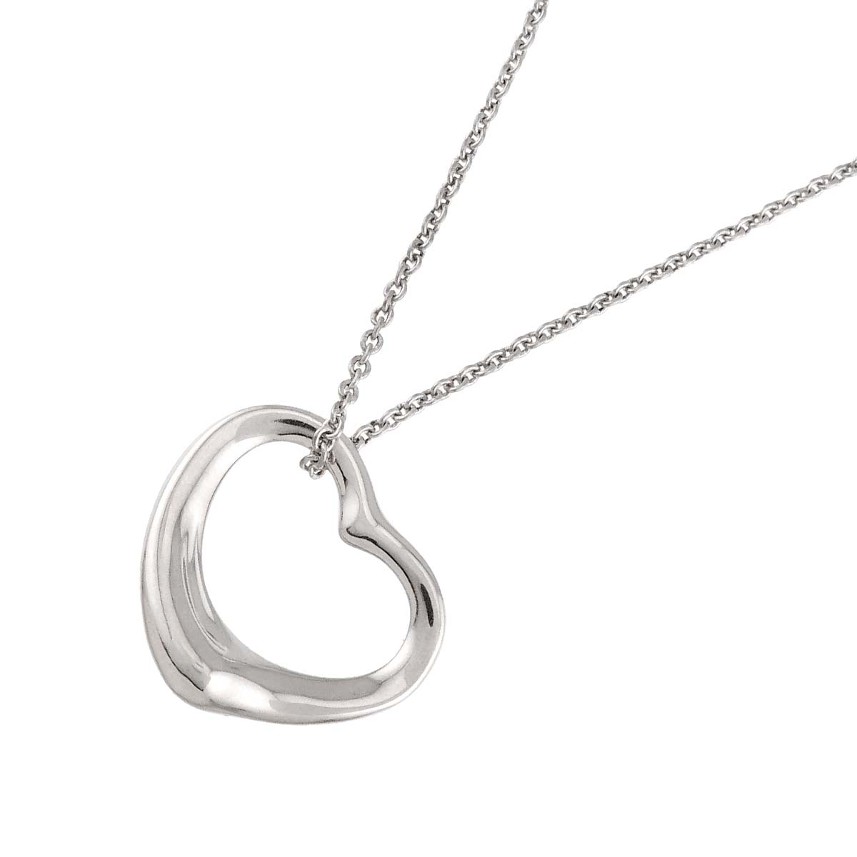 Open Heart Necklace Silver 925