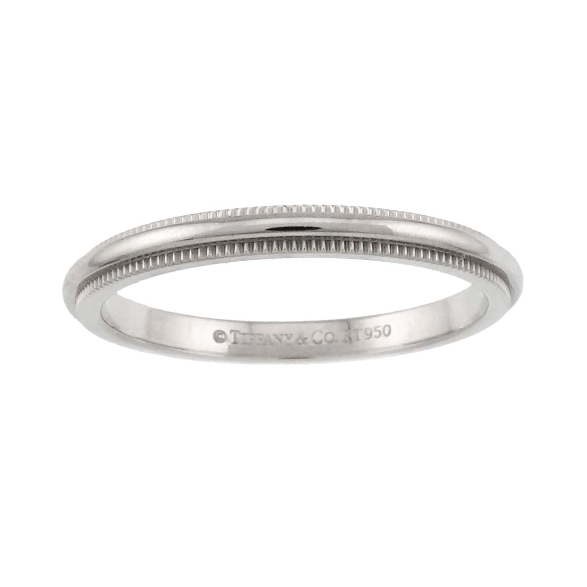 Milgrain Band Ring Pt Platinum Size6.75(US)