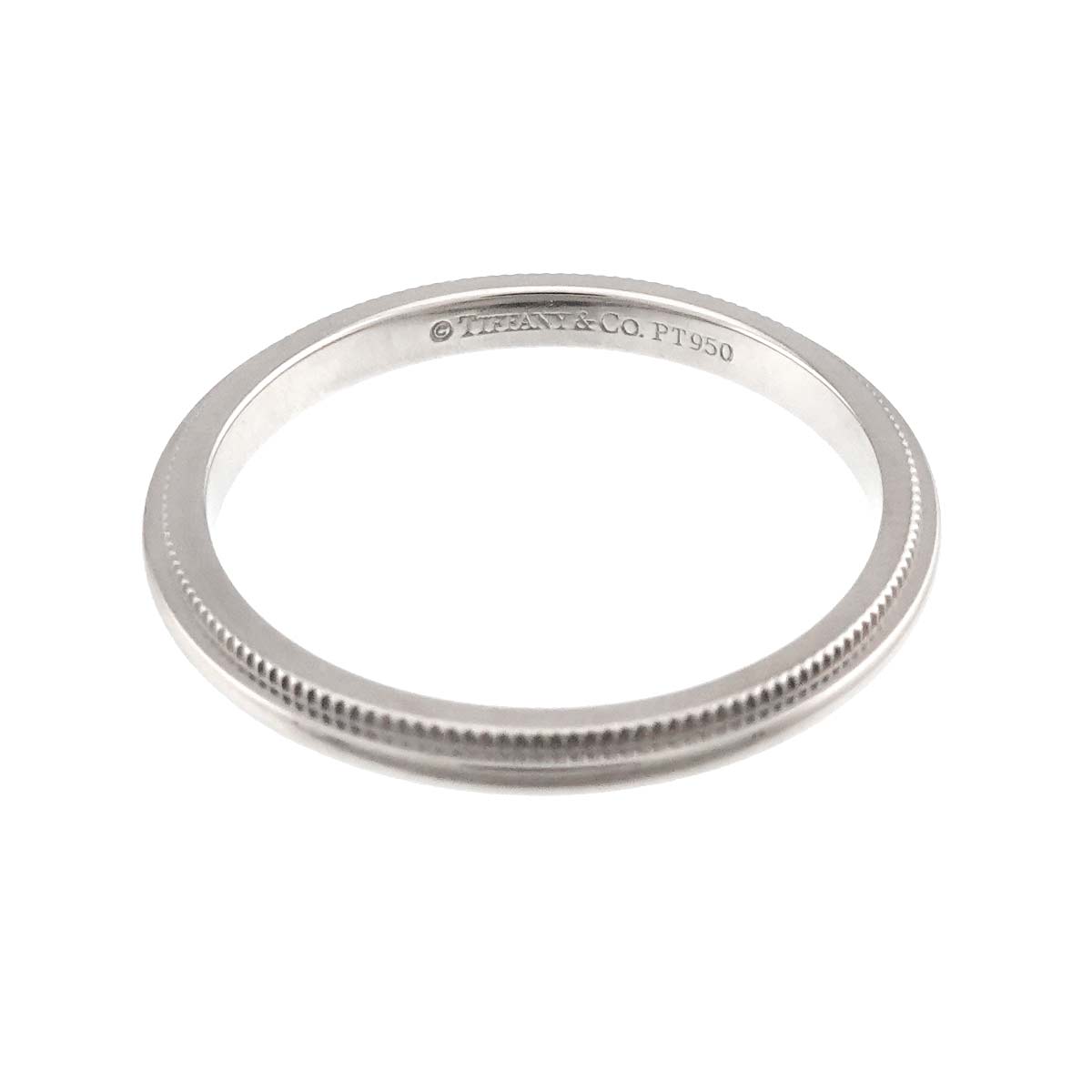 Milgrain Band Ring Pt Platinum Size6.75(US)