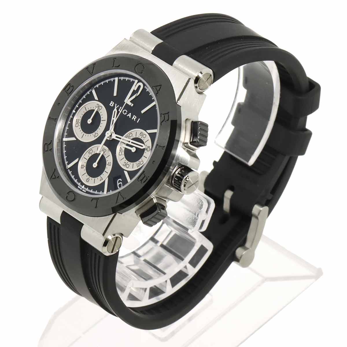 Diagono Chronograph DG37SCCH Date Automatic Black Dial Watch