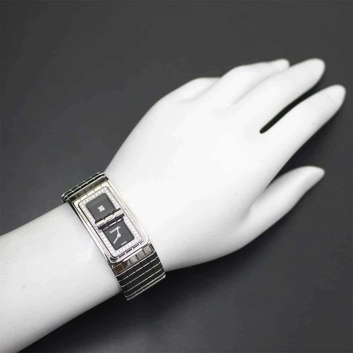 Code CoCo Diamond H5144 Quartz Black Dial Ladies Watch