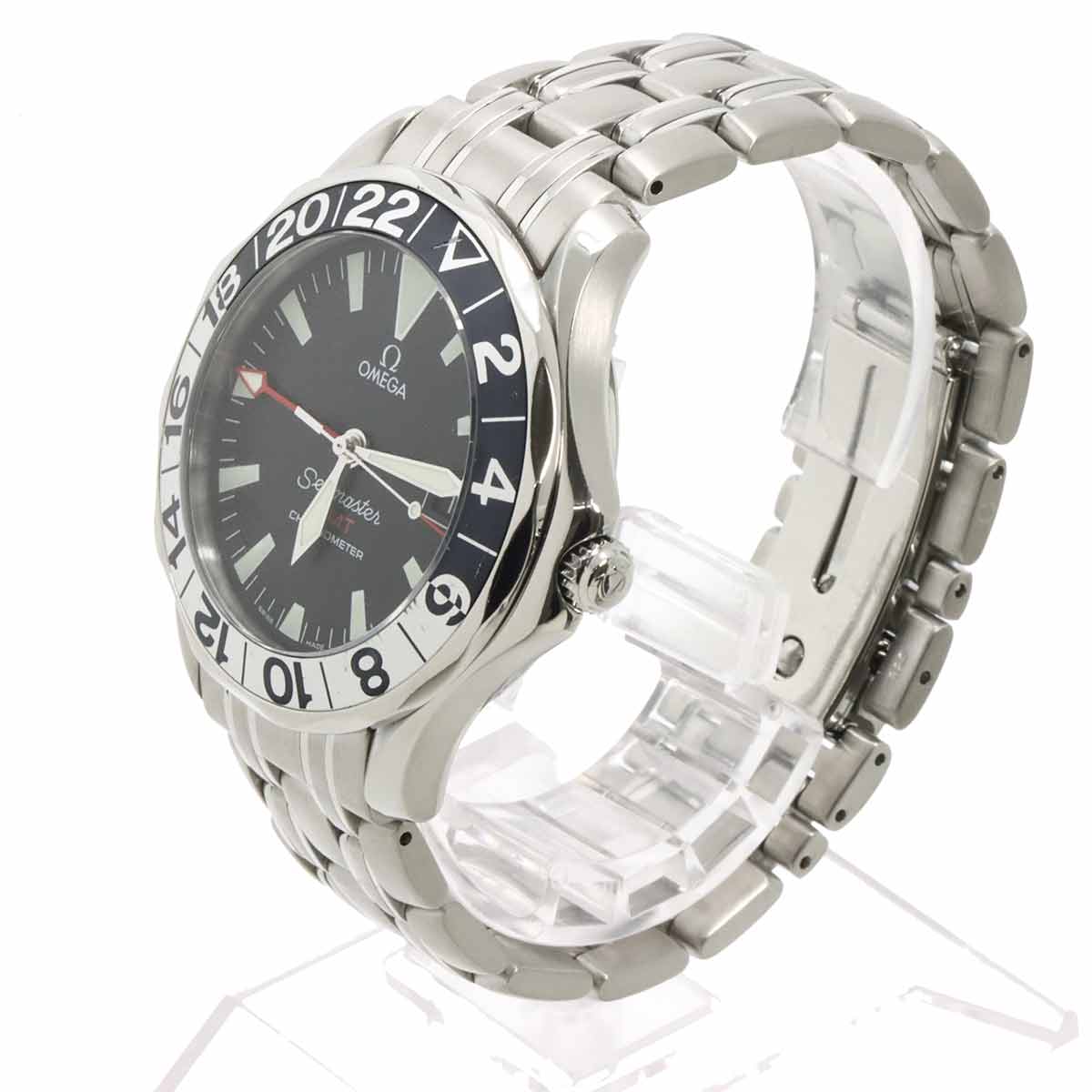 Seamaster GMT 2834 50 Automatic Black Dial Mens Watch