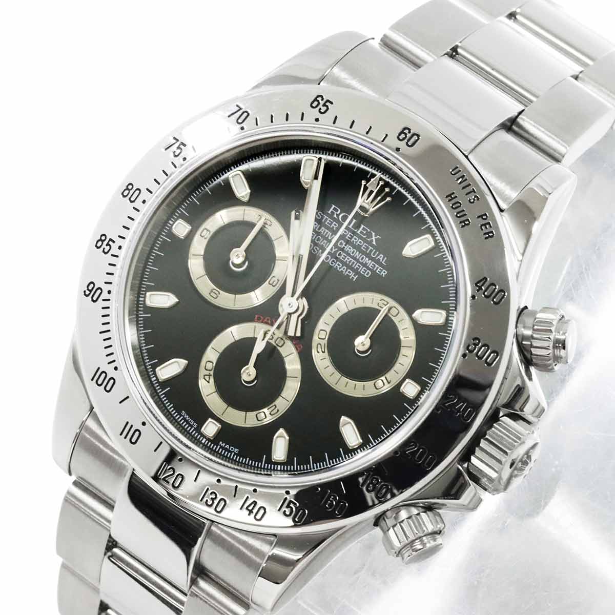Daytona 116520 Serial D Chronograph Black Dial Mens Watch