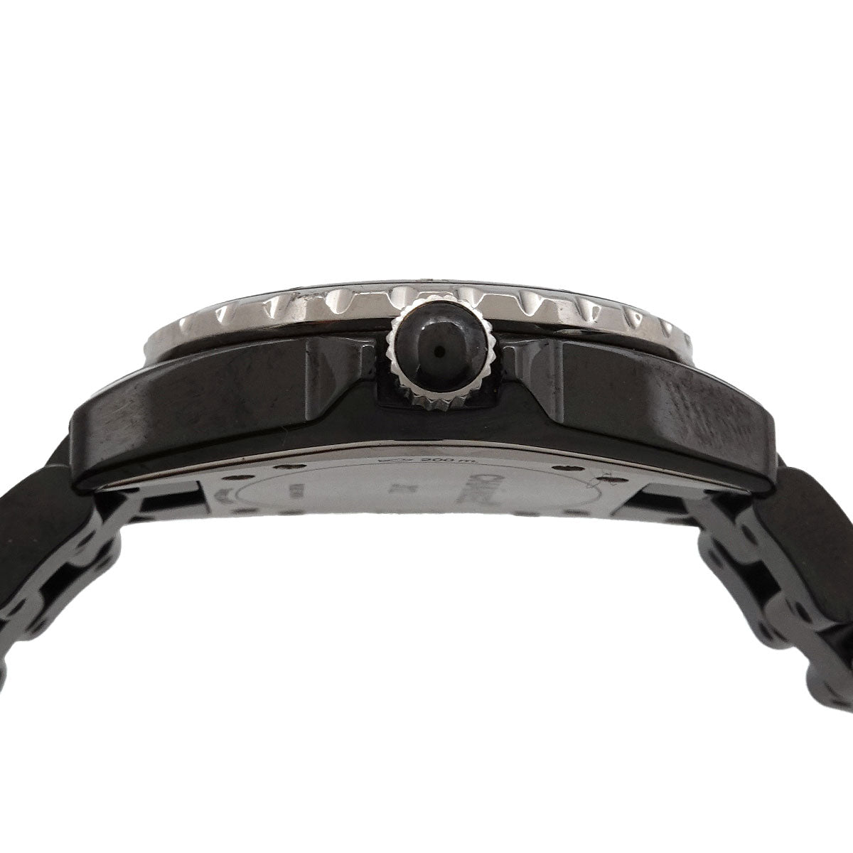 J12 33mm H2122 Quartz Diamond Date Black Dial Ladies Watch