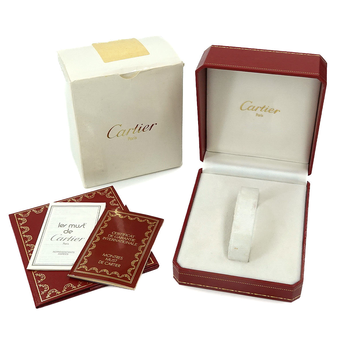 Santos Galbee LM Quartz YG Cream Dial Mens Watch