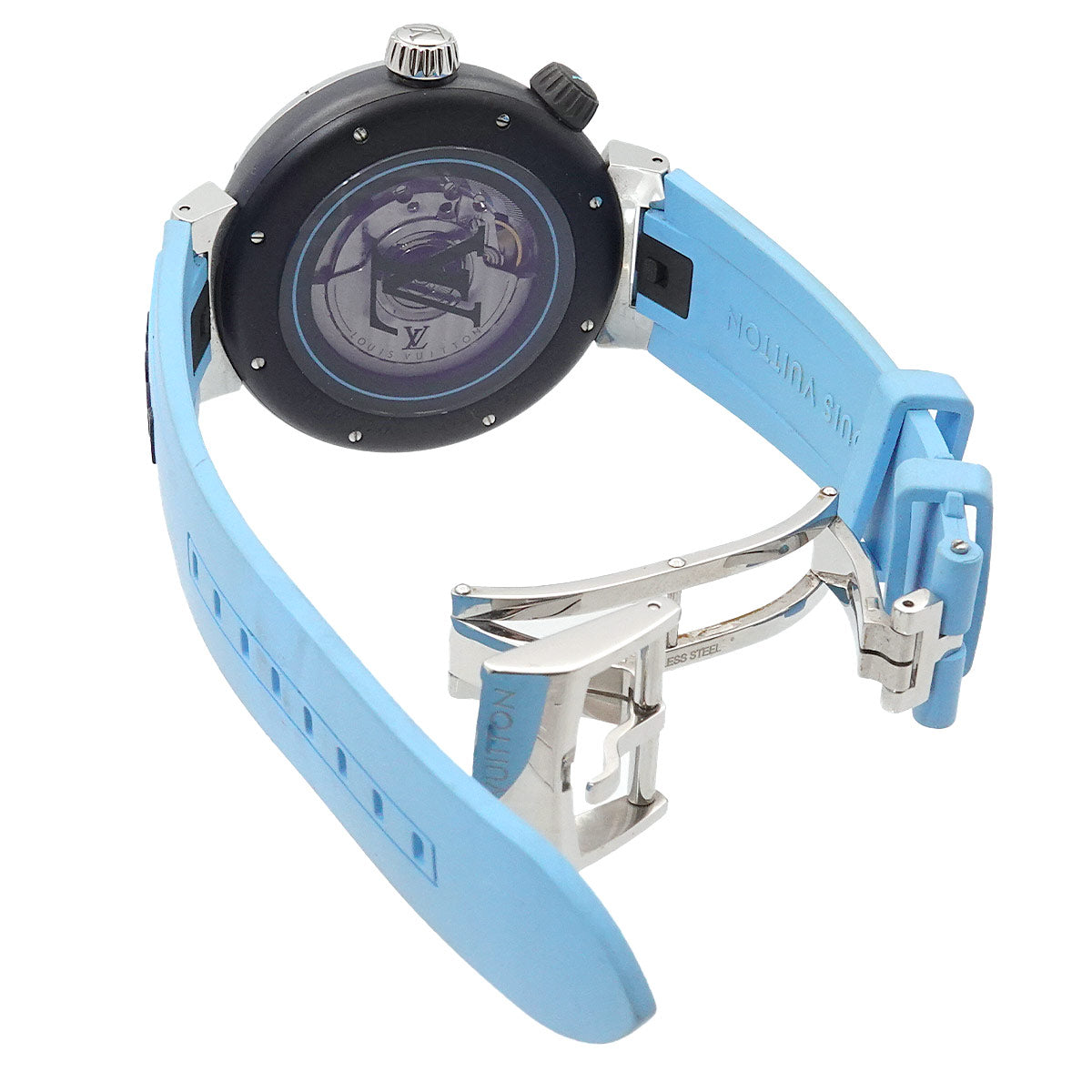 Tambour QA121 Automatic Blue Dial Mens Watch