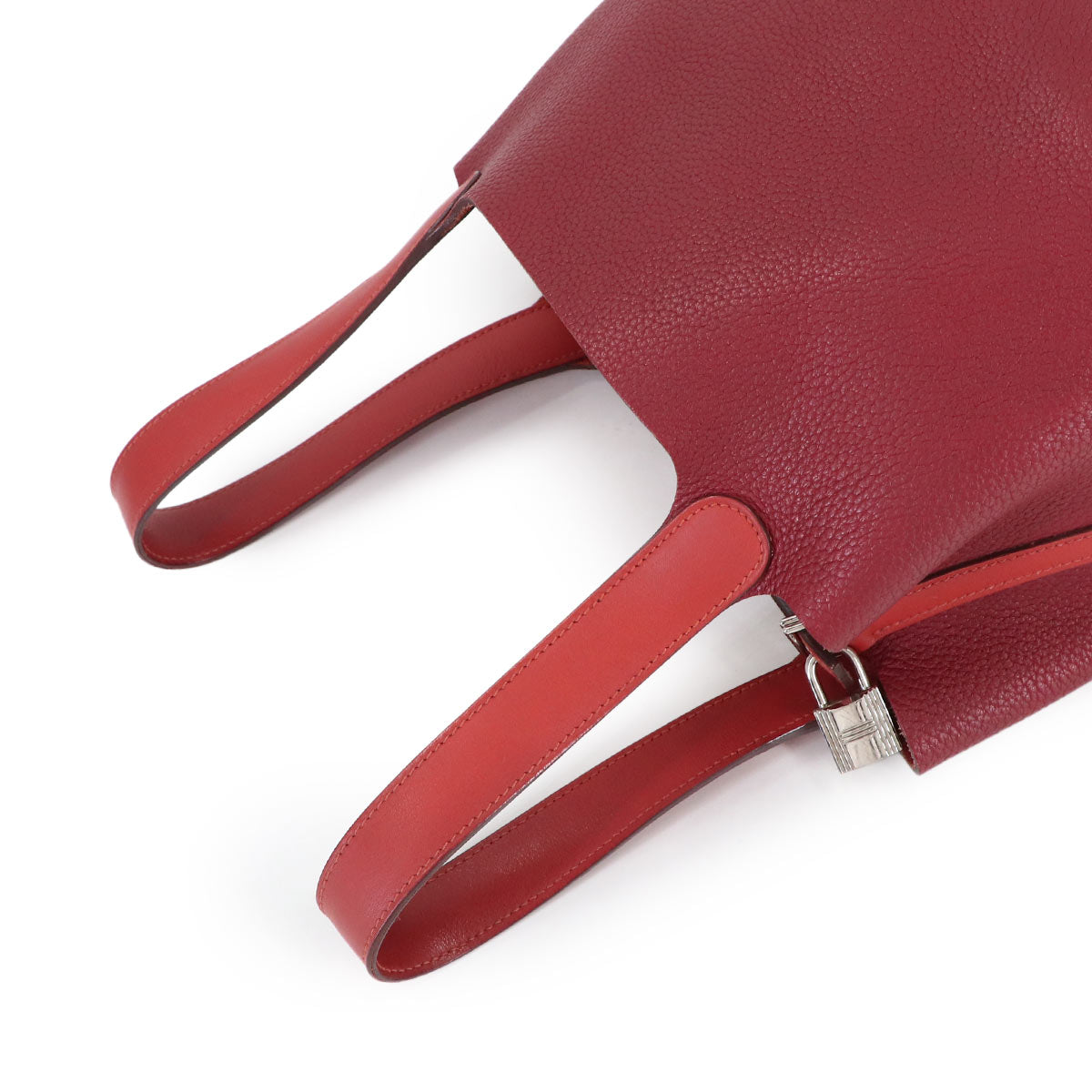 Picotin Lock Touch MM Hand Bag Taurillon Clemence Swift Rouge H