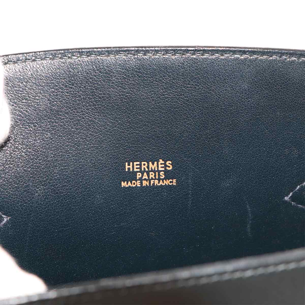 Kelly Sport MM Shoulder Bag Veau Gulliver Navy