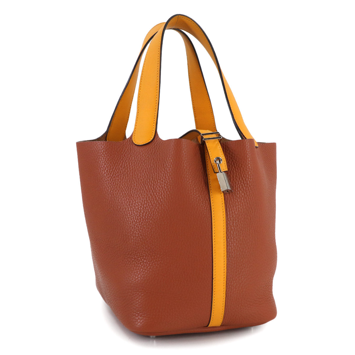 Picotin Lock Touch MM Hand Bag Taurillon Clemence Cuivre