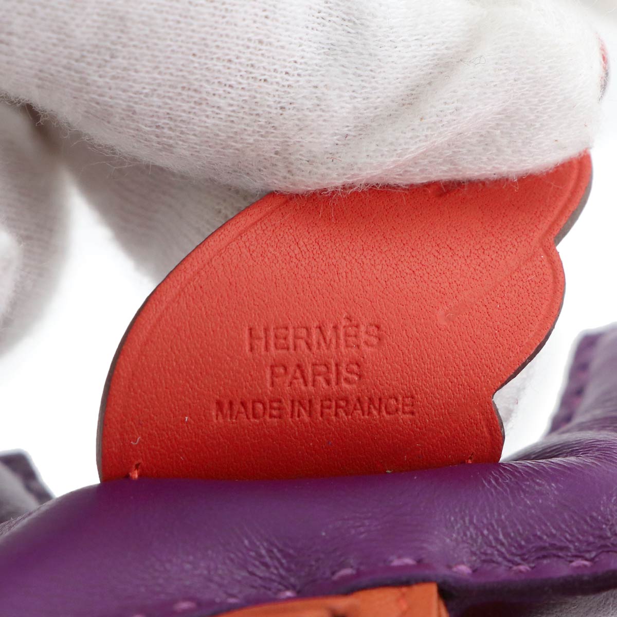 Rodeo Pegasu MM Bag Charm Agneau Milo Swift Violet Cornaline