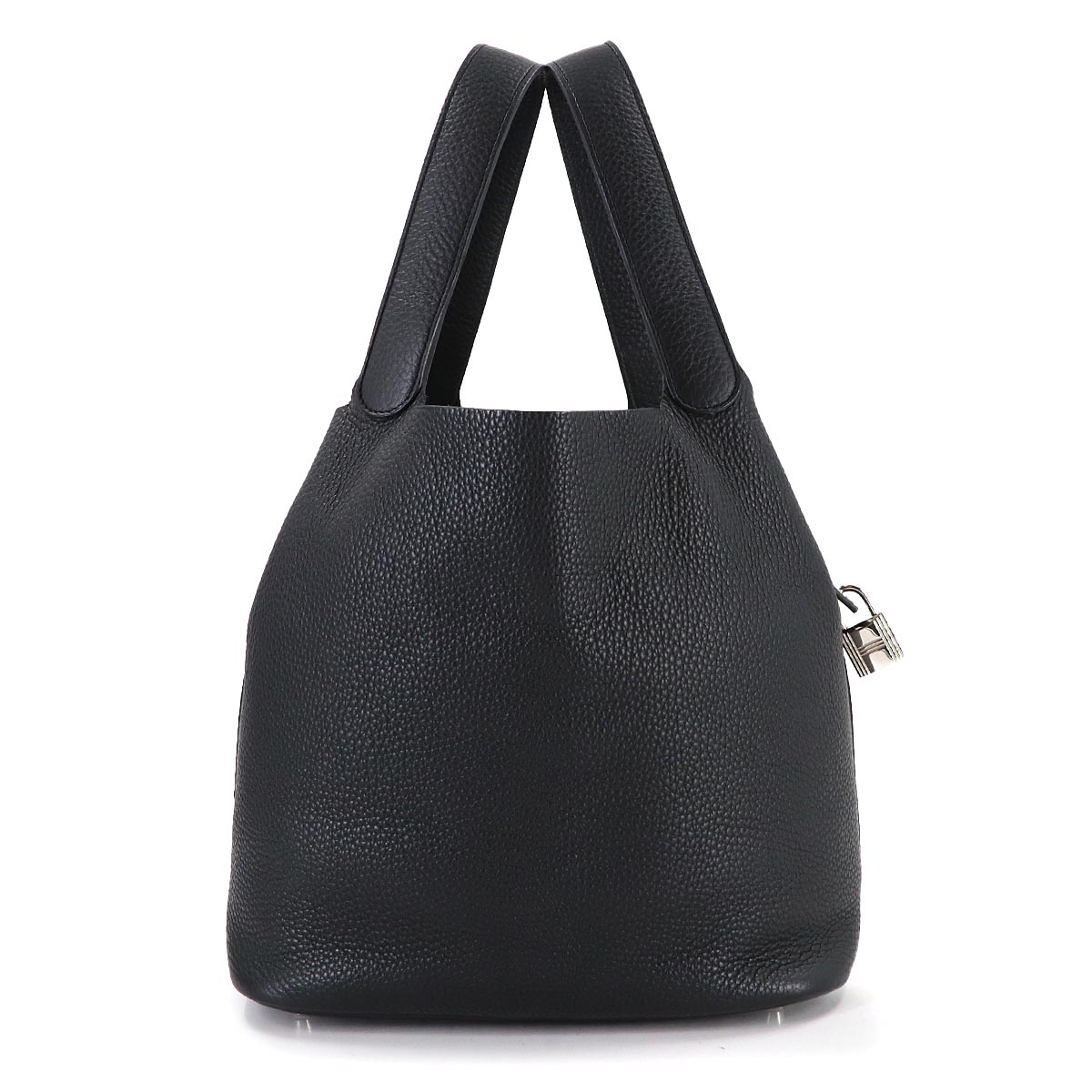 Picotin Lock GM Hand Bag Taurillon Clemence Black Purse