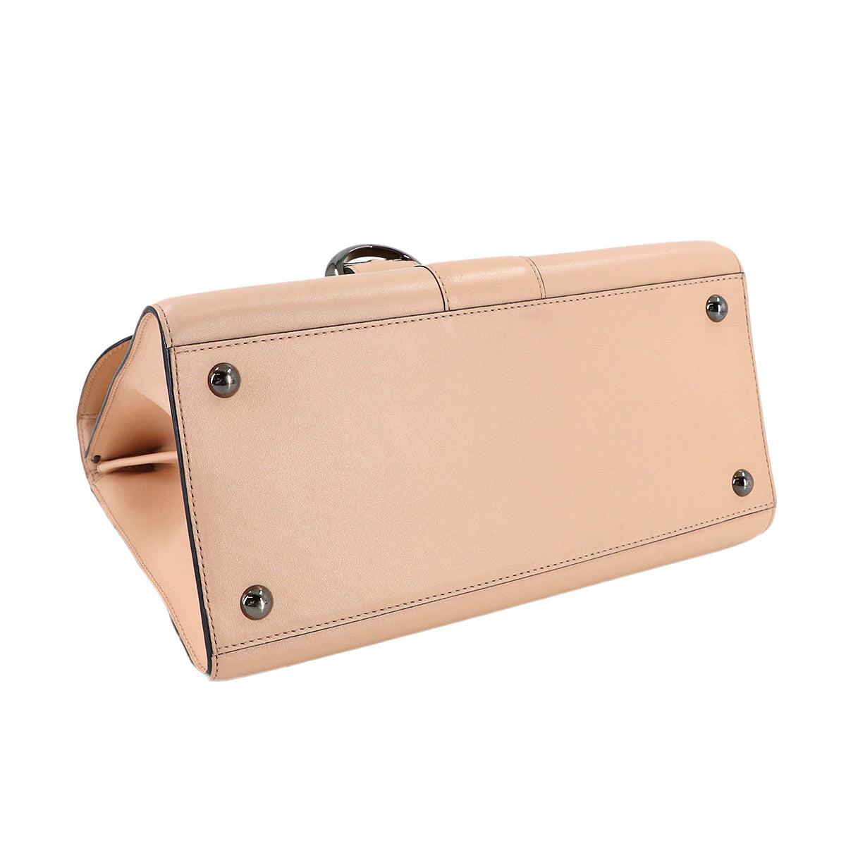 Brillant MM Hand Shoulder Bag Leather Pinkbeige Purse